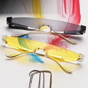 2019 Summer Style Fashion Small Frame Ultra Narrow Lens Goggles Sunglasses Simple One Lens Sun Glasses Shopping Party
2019 Summer Style Fashion Small Frame Ultra Narrow Lens Goggles Sunglasses Simple One Lens Sun Glasses Shopping Party