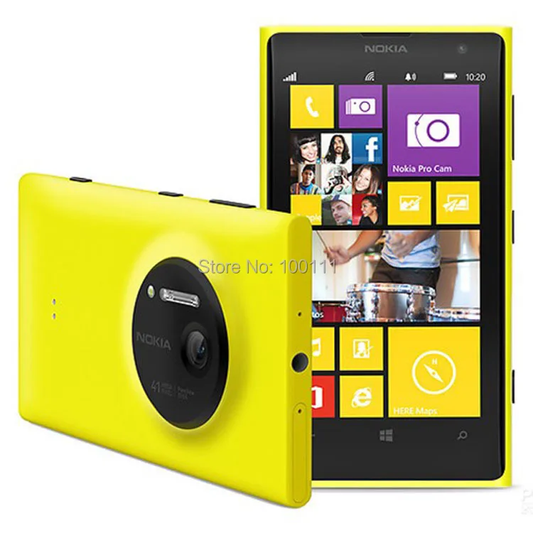 Nokia Lumia 1020 Original Mobile Phone Unlocked 4.5inch WIFI 41.0MP Camra 32GB ROM Dual core, Free DHL-EMS shipping
Nokia Lumia 1020 Original Mobile Phone Unlocked 4.5inch WIFI 41.0MP Camra 32GB ROM Dual core, Free DHL-EMS shipping