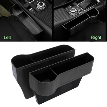 New 2pcs Car Seat Gap Catcher Organiser Storage Box Pocket + Cup Holder Side Storage Box Black ABS For Mobile Phone bills keys
New 2pcs Car Seat Gap Catcher Organiser Storage Box Pocket + Cup Holder Side Storage Box Black ABS For Mobile Phone bills keys