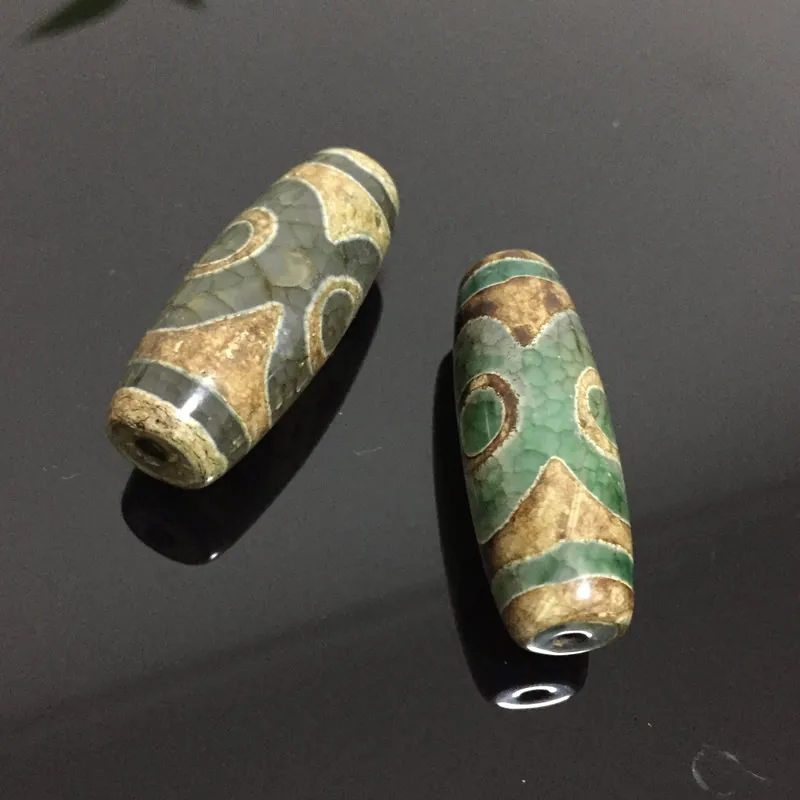 40mm Natural Tibetan Dzi Agates Stone Beads Retro Green Gray Vintage Jewelry Accessories DIY Oval Three-eyed Agates Beads Male
40mm Natural Tibetan Dzi Agates Stone Beads Retro Green Gray Vintage Jewelry Accessories DIY Oval Three-eyed Agates Beads Male
