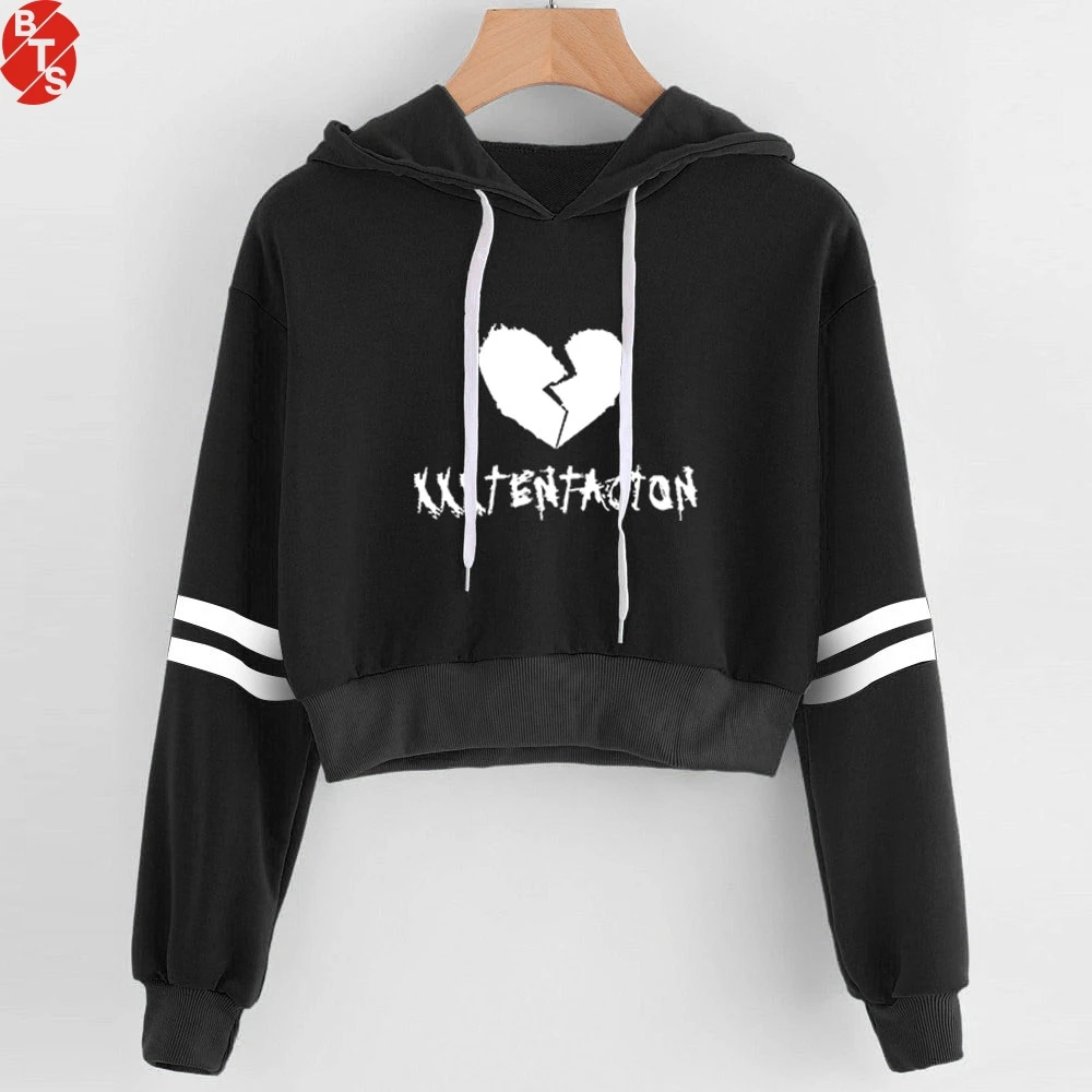 Xxxtentacion Fashion Long Sleeve Cropped Hoodies Women Hooded Pullover Crop Tops 2019 Casual Hip Hop Streetwear Clothes
Xxxtentacion Fashion Long Sleeve Cropped Hoodies Women Hooded Pullover Crop Tops 2019 Casual Hip Hop Streetwear Clothes
