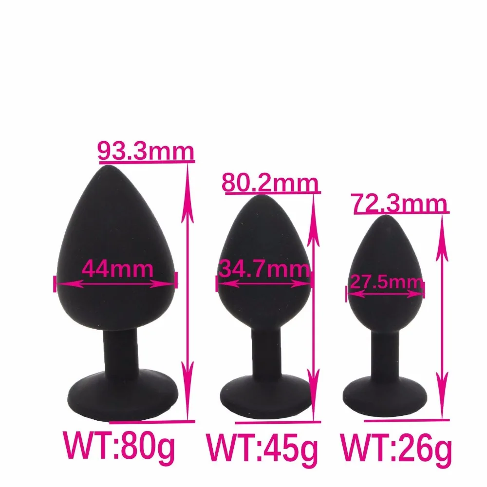 3PCS/SET Small Medium Large Silicone Butt Plug Anal Plug Prostate Massager Sex Toys For Men Gay Woman Erotic Toys For Adults