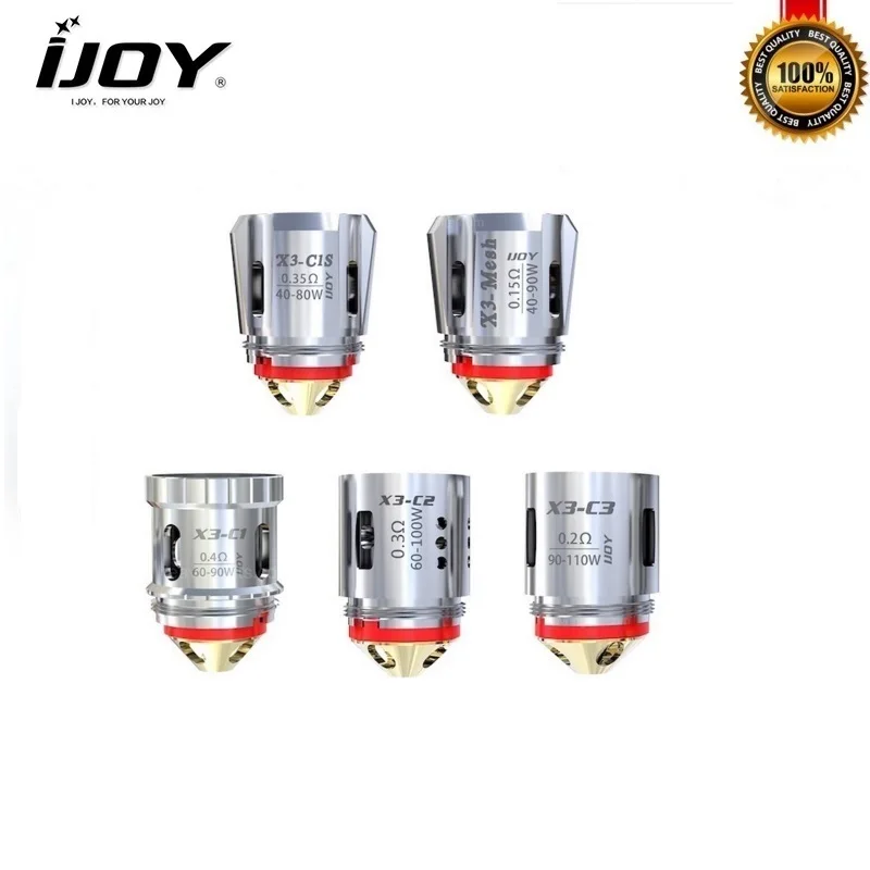 6pcs/lot IJOY E-cigarette Replacement Coil X3 C1 C2 C3 C1S Mesh Coil Atomizer Core for IJOY Avenger Capain X3 Subohm Vape Tank
6pcs/lot IJOY E-cigarette Replacement Coil X3 C1 C2 C3 C1S Mesh Coil Atomizer Core for IJOY Avenger Capain X3 Subohm Vape Tank