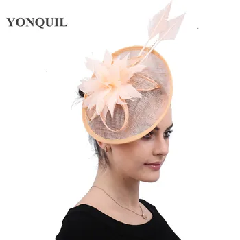 Champagne feather flower headpiece women formal party dinner fascinator hat hair clip ladies show fancy headpiece with headband
Champagne feather flower headpiece women formal party dinner fascinator hat hair clip ladies show fancy headpiece with headband