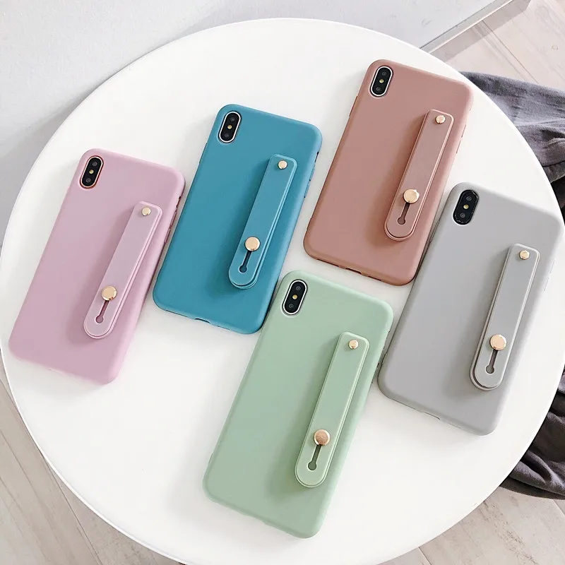 Fashion Candy Color Wrist Strap Hand Band Soft Silicone Couples Case For iphone X XS Max XR 6 6S 7 8 Plus Stand Phone Case Cover
Fashion Candy Color Wrist Strap Hand Band Soft Silicone Couples Case For iphone X XS Max XR 6 6S 7 8 Plus Stand Phone Case Cover