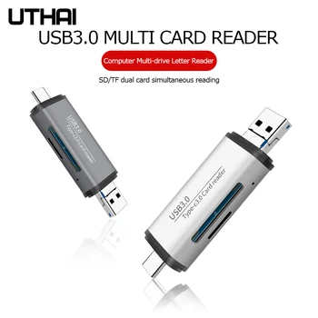 UTHAI C40 Multi Card Reader 4in1 Type-C USB3.0 MicroUSB Interface Adapter Smart OTG For Type c TF SD Card Reading USB3.0
UTHAI C40 Multi Card Reader 4in1 Type-C USB3.0 MicroUSB Interface Adapter Smart OTG For Type c TF SD Card Reading USB3.0