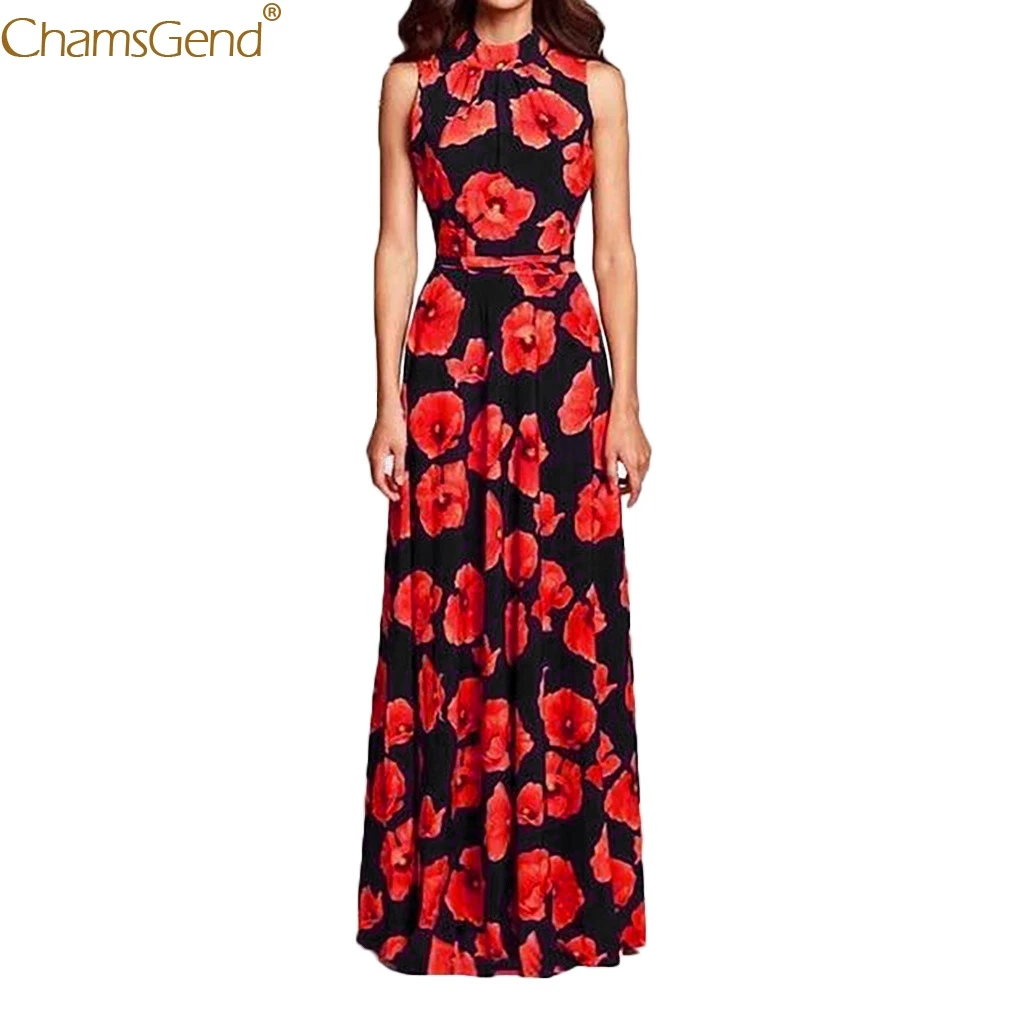 Vintage Print dresses woman party night long dress elegant evening Elegent Floral Summer Mar | Женская одежда