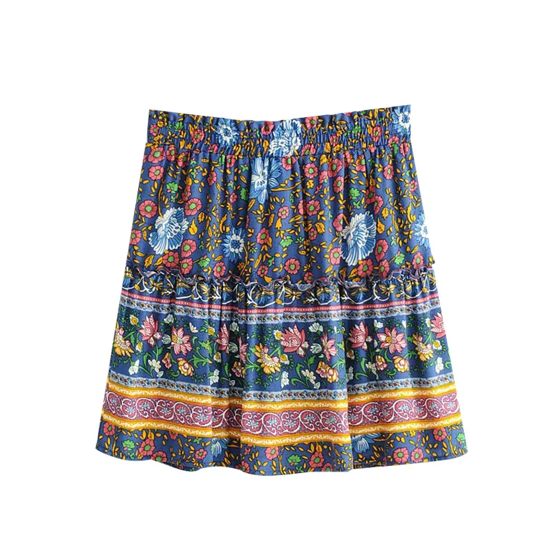 GYPSY Boho Chic Summer Vintage Floral Print Mini Skirt Women Fashion A-Line Pleated Elastic Waist Beach Skirts Faldas Mujer
GYPSY Boho Chic Summer Vintage Floral Print Mini Skirt Women Fashion A-Line Pleated Elastic Waist Beach Skirts Faldas Mujer