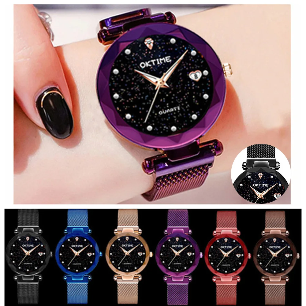 women's watches 2019 Bright Stars Ladies Heart-shape clock Watch women with Calendar Star Dial Mesh Band Watches wristwatch
women's watches 2019 Bright Stars Ladies Heart-shape clock Watch women with Calendar Star Dial Mesh Band Watches wristwatch