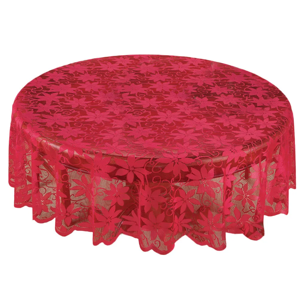 2018 Christmas Decorations For Home Red Poinsettia Lace Fabric Tablecloth Christmas Table Cloth #NE930
2018 Christmas Decorations For Home Red Poinsettia Lace Fabric Tablecloth Christmas Table Cloth #NE930