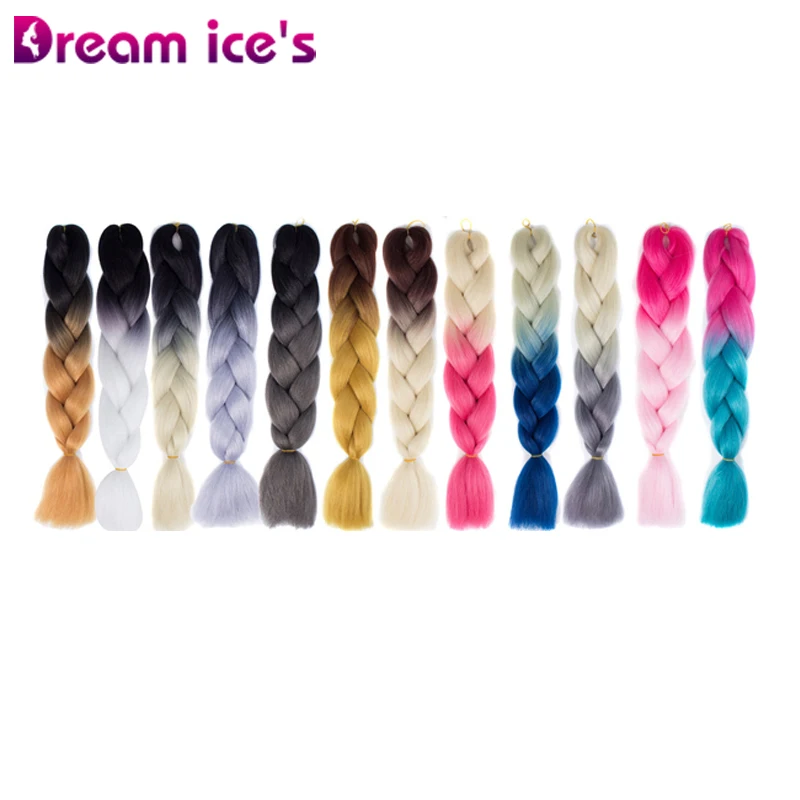 Dream Ice's Synthetic Jumbo Braiding Hair Extensions 24inch 100g Crochet Blonde Hair Extensions Braids Hairstyles
Dream Ice's Synthetic Jumbo Braiding Hair Extensions 24inch 100g Crochet Blonde Hair Extensions Braids Hairstyles