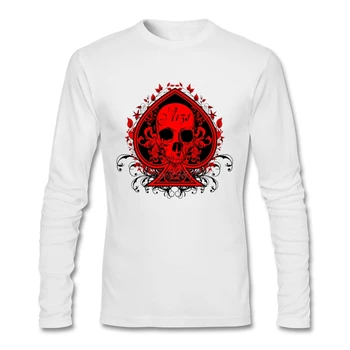 For Sale Offensive T Shirts Men's Aces Skull Red Long Sleeved T Shirts Slim Fit Mens Team T-Shirt
For Sale Offensive T Shirts Men's Aces Skull Red Long Sleeved T Shirts Slim Fit Mens Team T-Shirt