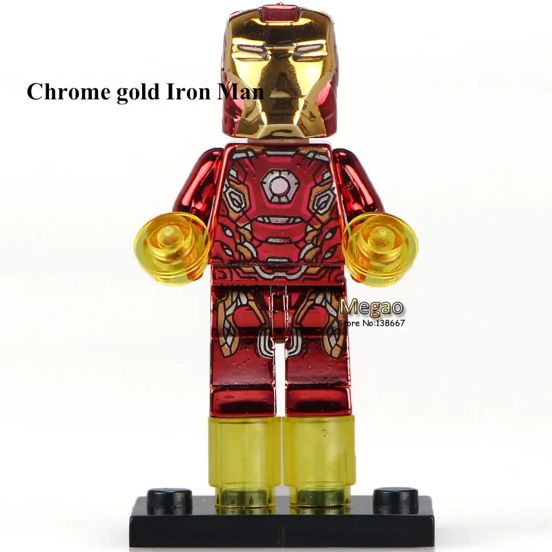 Single Sale Superhero Avengers PG408 Chrome Iron Man MK42 blocks Collection Building Blocks Best Children Gift Toys
Single Sale Superhero Avengers PG408 Chrome Iron Man MK42 blocks Collection Building Blocks Best Children Gift Toys