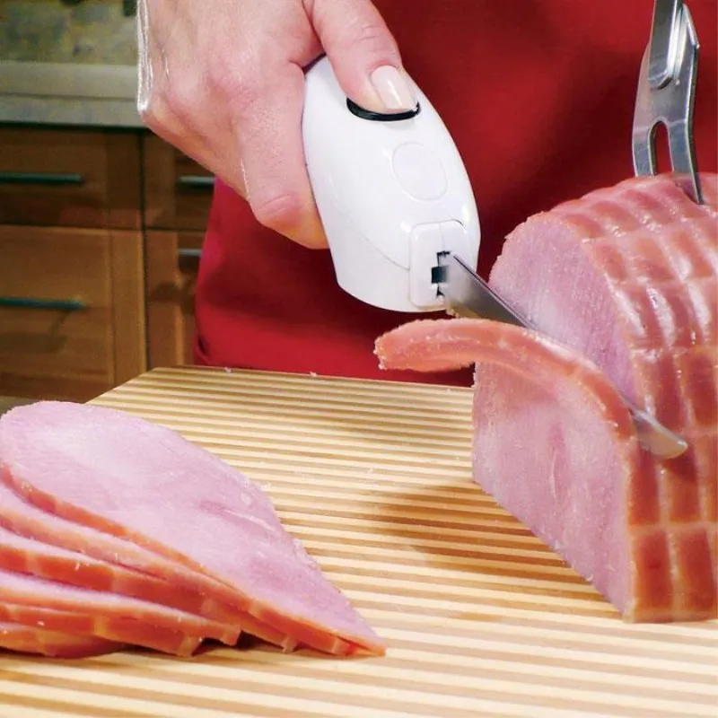 Аккумуляторные ножи для стейка легко режется беспроводной нож свиной