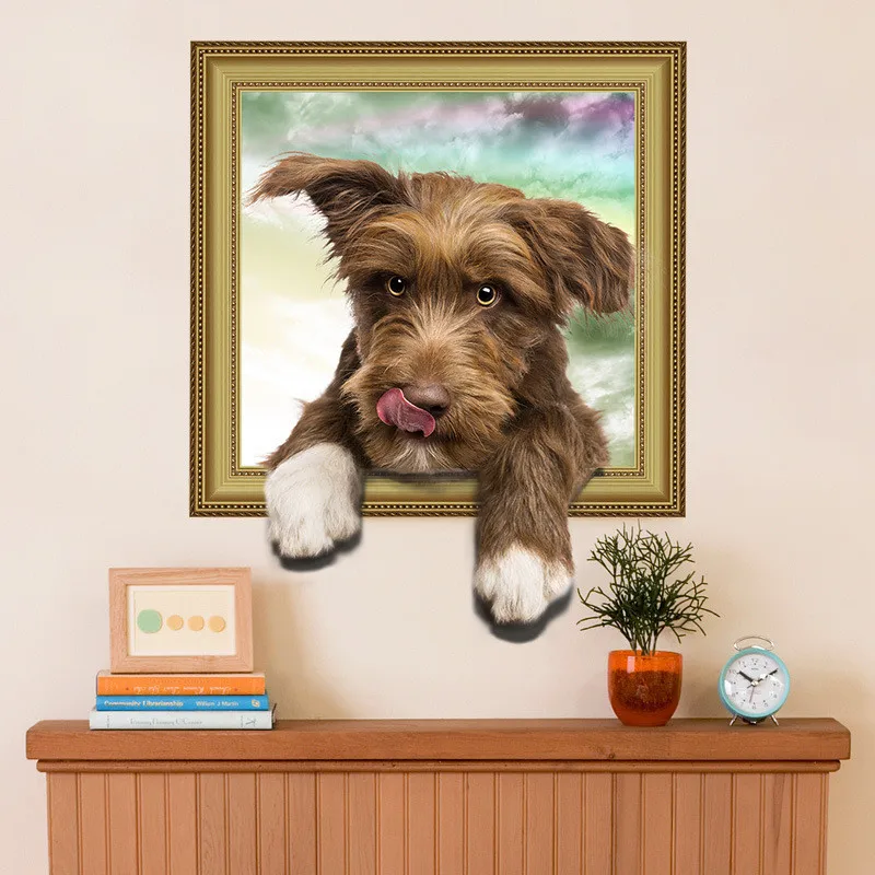3d view vivid dog wall decals kids rooms nursery home decor pet puppy wall stickers pvc mural art diy poster decoration
3d view vivid dog wall decals kids rooms nursery home decor pet puppy wall stickers pvc mural art diy poster decoration