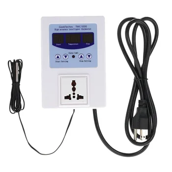 AC110-240V 10A LED Digital Intelligent Pre-wired Temperature Controller Outlet with Sensor Thermostat Heating Cooling Control
AC110-240V 10A LED Digital Intelligent Pre-wired Temperature Controller Outlet with Sensor Thermostat Heating Cooling Control