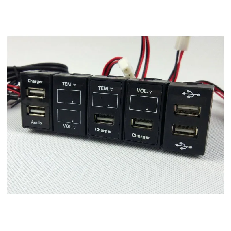 USB Charger Car Interface Socket Connector Voltage Display Temperature Audio Charger VOL.V TEM For Great Wall Haval M6/M4/H1
USB Charger Car Interface Socket Connector Voltage Display Temperature Audio Charger VOL.V TEM For Great Wall Haval M6/M4/H1
