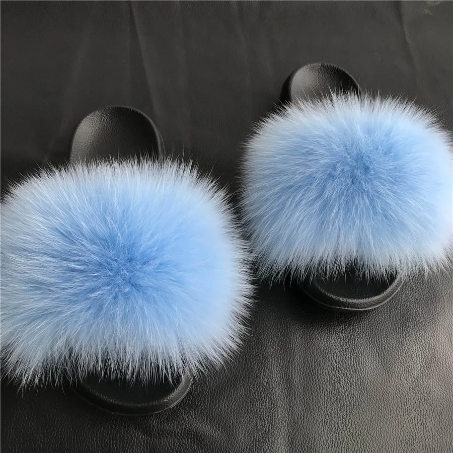 Magicfur - Sky Blue-Real Fox Fur Slipper Sandal Slades Outdoor Indoor Flat Slides Shoes
Magicfur - Sky Blue-Real Fox Fur Slipper Sandal Slades Outdoor Indoor Flat Slides Shoes