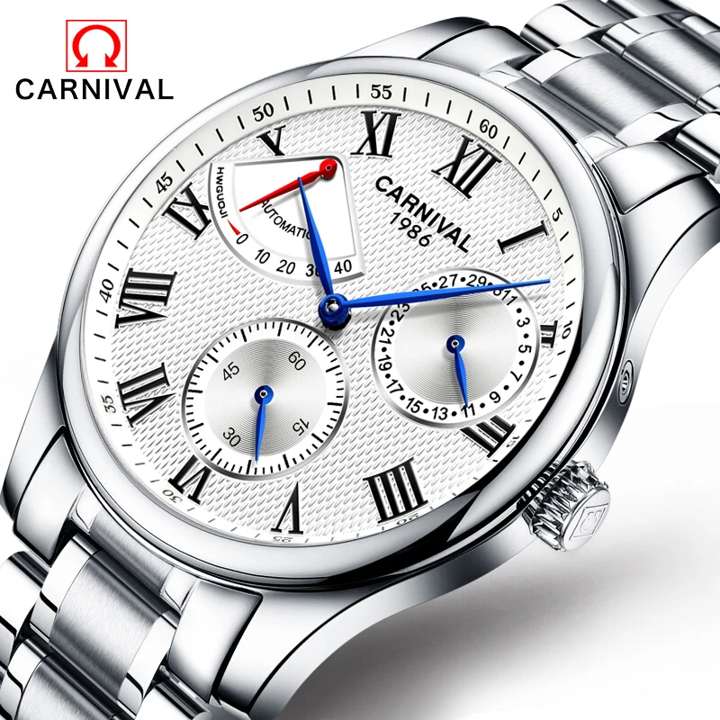 Relojes Hombre CARNIVAL Luxury Brand Mens Automatic mechanical Watches Men Casual fashion business Clock Watch men Relogio
Relojes Hombre CARNIVAL Luxury Brand Mens Automatic mechanical Watches Men Casual fashion business Clock Watch men Relogio