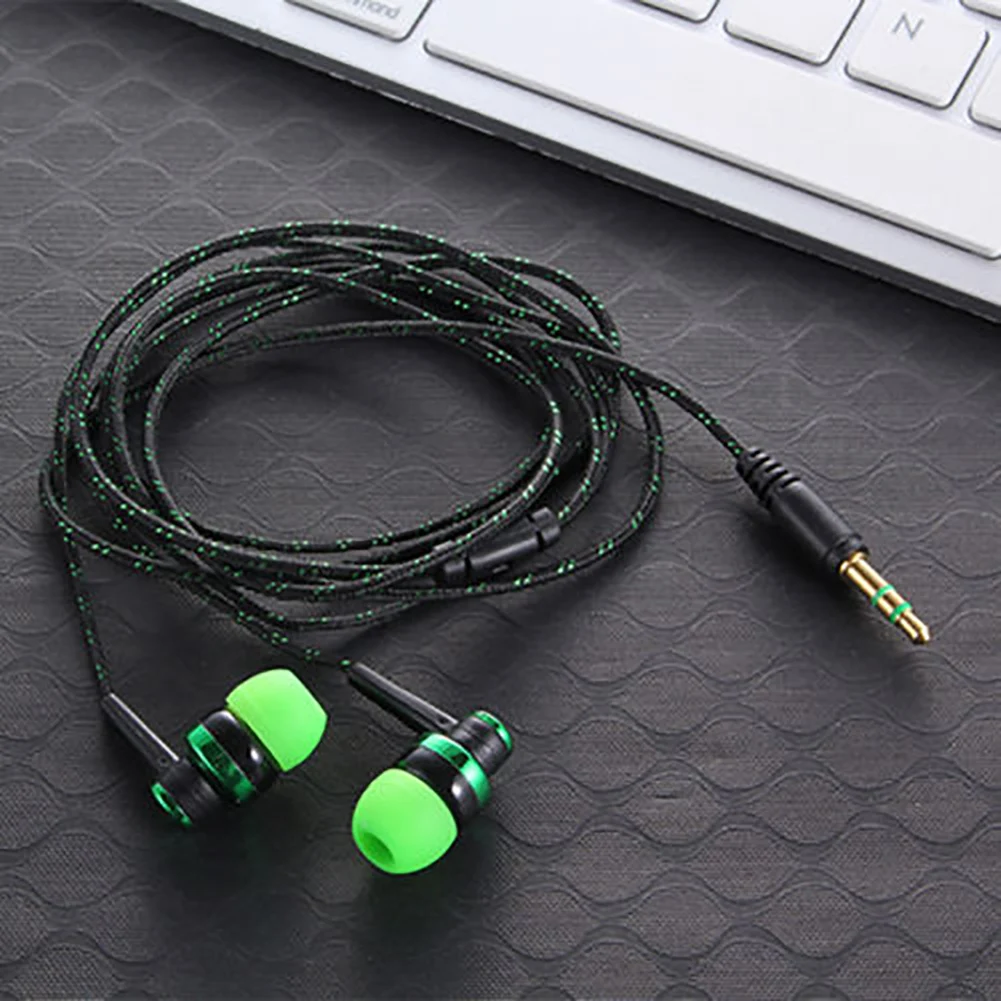 High Quality Wired Earphone Brand New Stereo In-Ear 3.5mm Nylon Weave Cable Earphone Headset With Mic For Laptop Smartphone &
High Quality Wired Earphone Brand New Stereo In-Ear 3.5mm Nylon Weave Cable Earphone Headset With Mic For Laptop Smartphone &