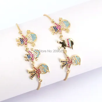 6Pcs Fashion jewelry CZ love family charm bracelets,Wholesale adjustable chain bracelet,Popular CZ Connectors bracelet
6Pcs Fashion jewelry CZ love family charm bracelets,Wholesale adjustable chain bracelet,Popular CZ Connectors bracelet