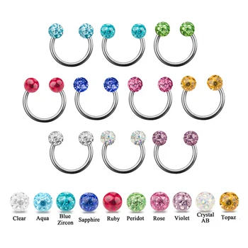 Bling Crystal Epoxy Ferido Ball Horseshoe Circular Barbell Nose Ring Labret Nipple Stud Piercing Ear Helix Tragus Body Jewelry
Bling Crystal Epoxy Ferido Ball Horseshoe Circular Barbell Nose Ring Labret Nipple Stud Piercing Ear Helix Tragus Body Jewelry