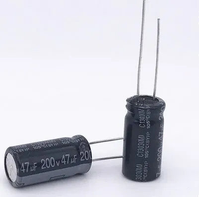 20PCS 200V 47uf 13X20mm 47UF 200V electrolytic capacitors original and new