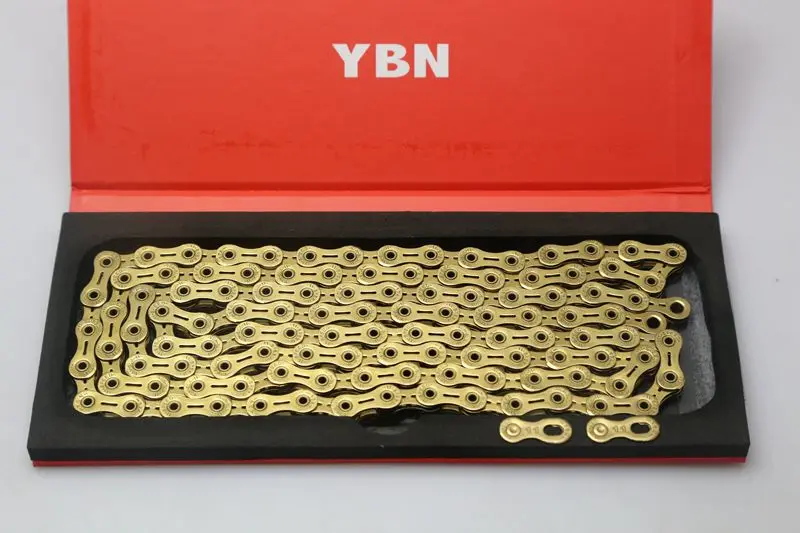 YBN Bike Full Hollow Chains MTB Mountain Road Bike Chians 11 Speed Bicycle Chain 116 Links Gold For SHIMANO SRAM System
YBN Bike Full Hollow Chains MTB Mountain Road Bike Chians 11 Speed Bicycle Chain 116 Links Gold For SHIMANO SRAM System