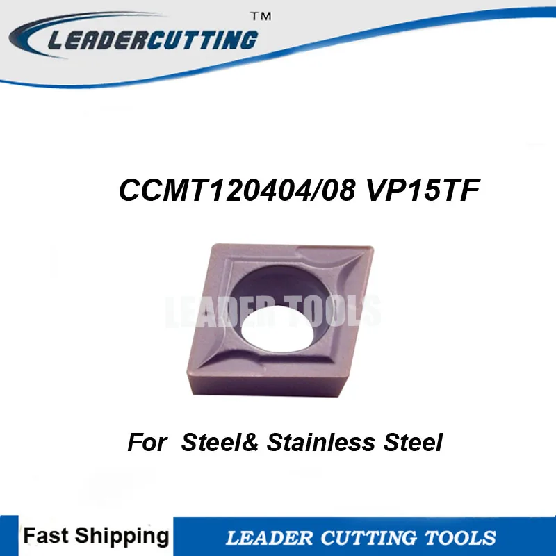 CCMT120404/CCMT120408 VP15TF*10pcs Original Carbide Turning Inserts,Cutting Blades for SCLCR/SCKCR,CCMT1204 Turning Cutting Tips
CCMT120404/CCMT120408 VP15TF*10pcs Original Carbide Turning Inserts,Cutting Blades for SCLCR/SCKCR,CCMT1204 Turning Cutting Tips