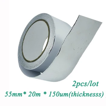 2pcs/lot 55mm*20m*0.15mm Thickness Aluminum Foil Tape High Temp Resistant Adhesive Tape Shielding Tape
2pcs/lot 55mm*20m*0.15mm Thickness Aluminum Foil Tape High Temp Resistant Adhesive Tape Shielding Tape