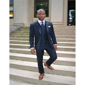 2019 New black Groom men suit Tuxedo Groomsmen Notch Lapel Best Man Bridegroom Wedding/Evening mens Suits (Jacket+Pants+Vest)
2019 New black Groom men suit Tuxedo Groomsmen Notch Lapel Best Man Bridegroom Wedding/Evening mens Suits (Jacket+Pants+Vest)