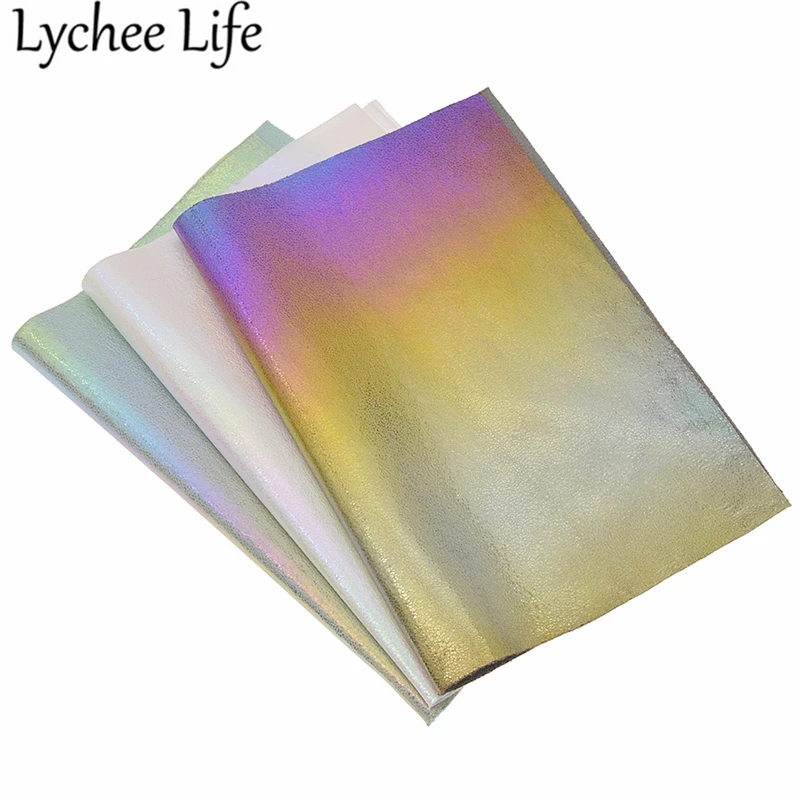 Lychee Life A4 Iridescent Fabric Rainbow 29x21cm PU Fabric DIY Handmade Modern Home Garment Textile Sewing Cloth Accessories
Lychee Life A4 Iridescent Fabric Rainbow 29x21cm PU Fabric DIY Handmade Modern Home Garment Textile Sewing Cloth Accessories