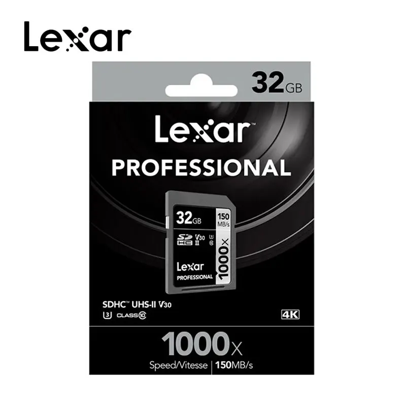 

Original Lexar 32GB SD Card 1000x 150MB/s 128GB Memory Card 16GB 64GB Carte SD Class10 cartao de memoria UHS-II U3 SDHC SDXC