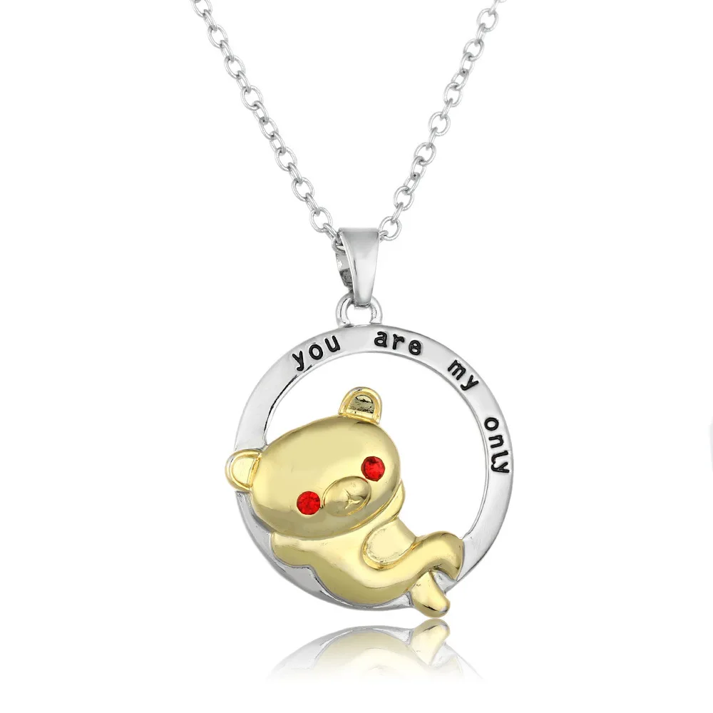 Hengyi Bear Statement Choker Necklace for Women Cute Lovely Metal Alloy Material Lover Valentine's Day Accessories Necklace
Hengyi Bear Statement Choker Necklace for Women Cute Lovely Metal Alloy Material Lover Valentine's Day Accessories Necklace