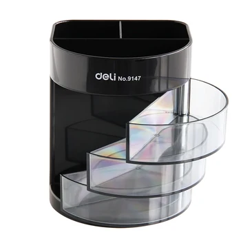 Premium fashionable multifunctional pen holder high quality durable classic stationery hot sale Deli 9147 
Premium fashionable multifunctional pen holder high quality durable classic stationery hot sale Deli 9147