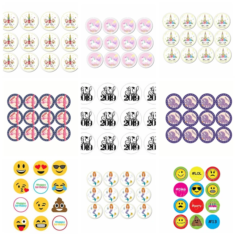 240pcs/lot Sticker Kraft Paper Bag Sealing Sticker Candy Bag Gift Decor Graduation Cap Dinosaur Emoji Face Unicorn Mermaid
240pcs/lot Sticker Kraft Paper Bag Sealing Sticker Candy Bag Gift Decor Graduation Cap Dinosaur Emoji Face Unicorn Mermaid