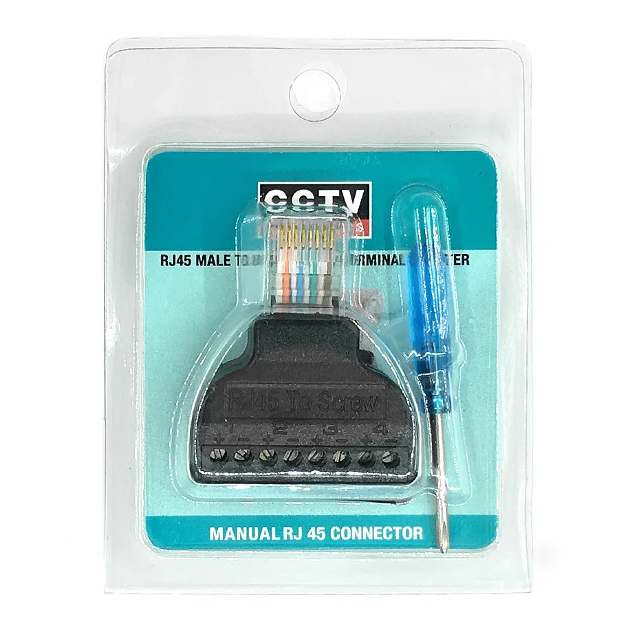 RJ45 crystal head swivel 8pin/ integrated adapter cable adapter 8pin screw network crystal head.CCTV Converter Adapter
RJ45 crystal head swivel 8pin/ integrated adapter cable adapter 8pin screw network crystal head.CCTV Converter Adapter