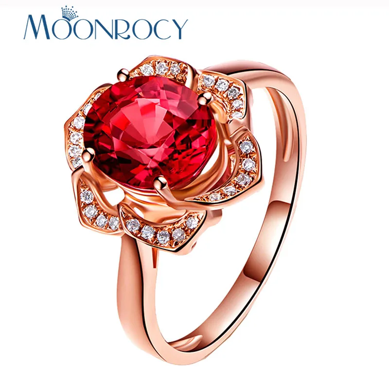 MOONROCY CZ Crystal Ring Rose Gold Color Rose Red Wedding Rings Womens Jewelry for Women Girls Drop Shipping Wholesale Gift
MOONROCY CZ Crystal Ring Rose Gold Color Rose Red Wedding Rings Womens Jewelry for Women Girls Drop Shipping Wholesale Gift
