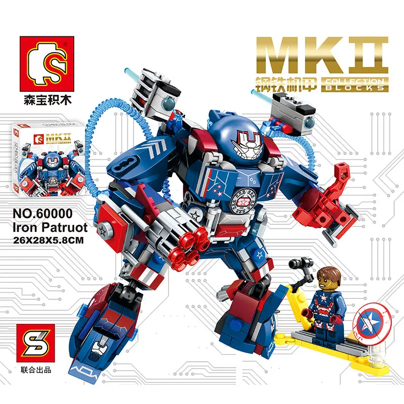 Mech robot Superheroes avengers spidermans sy 305 compatible legoinglys technic Removable Building Blocks Toys for Children76126
Mech robot Superheroes avengers spidermans sy 305 compatible legoinglys technic Removable Building Blocks Toys for Children76126