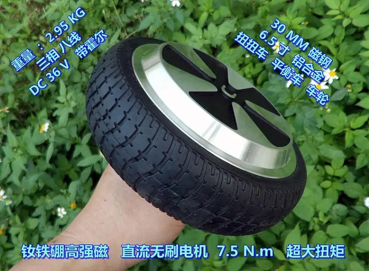 High-power DC36V brushless motor High torque 7.5 N.m Balance car Twist car Power wheel
High-power DC36V brushless motor High torque 7.5 N.m Balance car Twist car Power wheel