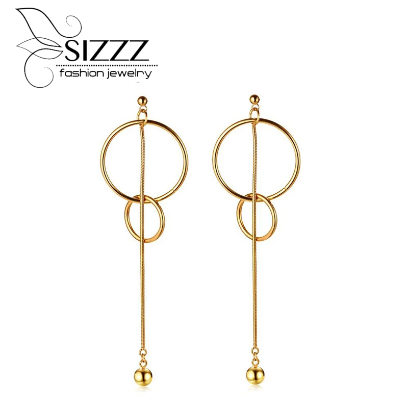 SIZZZ In the long paragraph geometric round gold earrings temperament ladies small jewelry for women
SIZZZ In the long paragraph geometric round gold earrings temperament ladies small jewelry for women