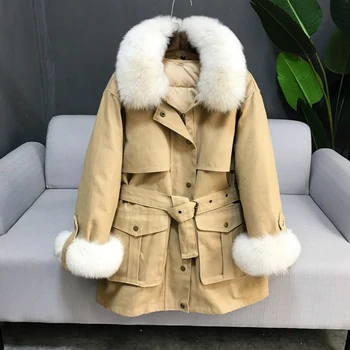 Female Down Middle Long Korean Edition Style Fashion Thickened Big Fox Fur 2018 New Parker Trend White Duck Down Qian Si Chen
Female Down Middle Long Korean Edition Style Fashion Thickened Big Fox Fur 2018 New Parker Trend White Duck Down Qian Si Chen