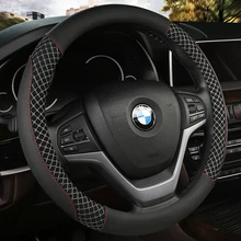 38CM Car Steering Wheel Cover Anti slip Leather Cars Wheels Covers Breathable Hand Stitching Steering-Wheel Car-stying Universal
38CM Car Steering Wheel Cover Anti slip Leather Cars Wheels Covers Breathable Hand Stitching Steering-Wheel Car-stying Universal