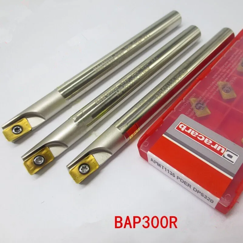 Indexable milling cutter End Mill Face Mill BAP300R12X12X130L + 10PCS Cemented carbide inserts installed
Indexable milling cutter End Mill Face Mill BAP300R12X12X130L + 10PCS Cemented carbide inserts installed