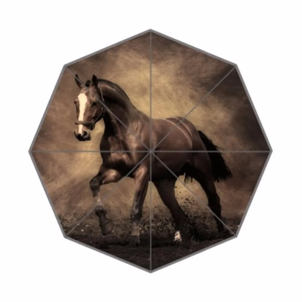 Running Horse Print Foldable Rain Umbrella 3 Folding Parasol Sun Protection Anti-UV 100% Fabric And Aluminium Umbrella for Women
Running Horse Print Foldable Rain Umbrella 3 Folding Parasol Sun Protection Anti-UV 100% Fabric And Aluminium Umbrella for Women