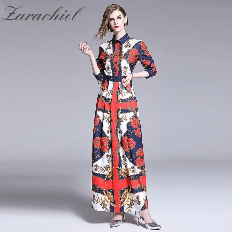 Fashion Designer Boho Maxi Dress 2019 Autumn Women's Ethnic Flower Printing Long Dress High Waist Ankle-Length Party Dress
Fashion Designer Boho Maxi Dress 2019 Autumn Women's Ethnic Flower Printing Long Dress High Waist Ankle-Length Party Dress