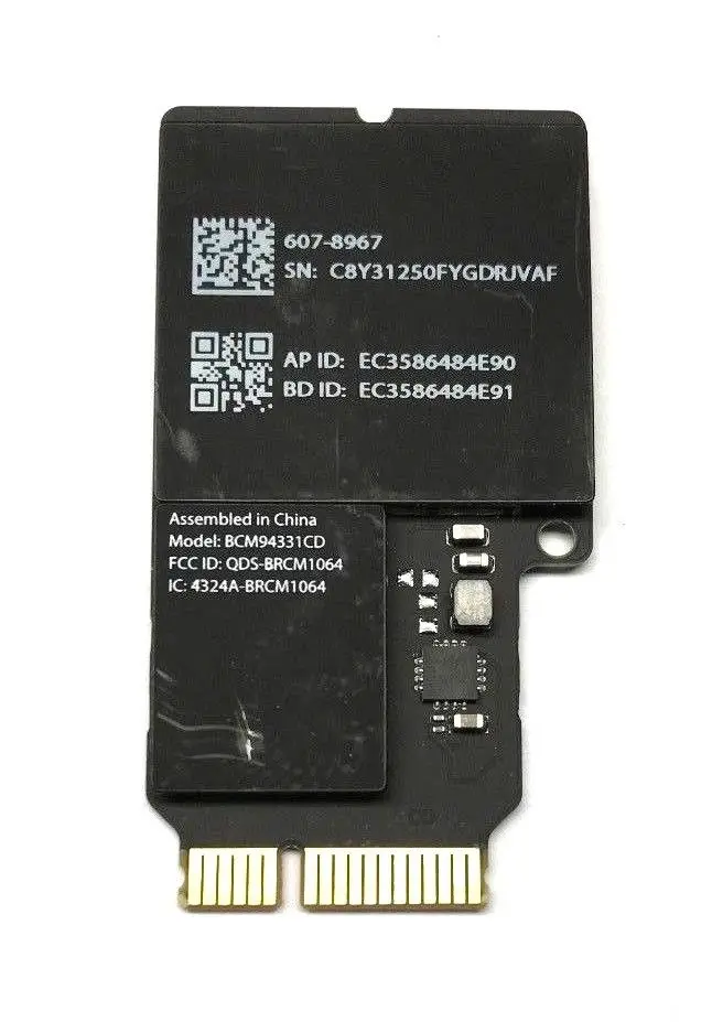Двухдиапазонная Wi-Fi карта BCM94331CD 802.11a/b/g + Bluetooth 4 0 для Apple A1418 A1419 Mac.Book Laptop |