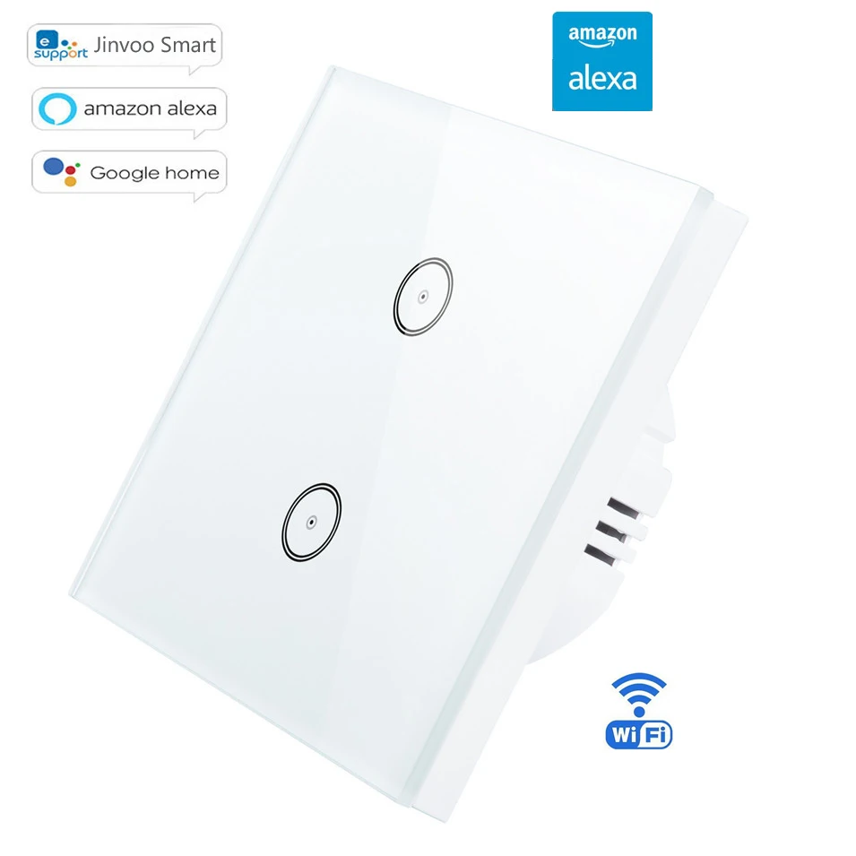 Беспроводной переключатель Европейского типа, 1/2/3 клавиши, Wi-Fi, умный настенный выключатель света, сенсорная стеклянная панель, Wi-Fi, быстрое включение/выключение с Amazon Alexa
Беспроводной переключатель Европейского типа, 1/2/3 клавиши, Wi-Fi, умный настенный выключатель света, сенсорная стеклянная панель, Wi-Fi, быстрое включение/выключение с Amazon Alexa