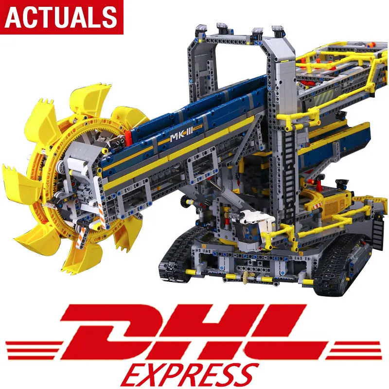 DHL 20015 Technic Series Bucket Wheel Excavator Model Assembling Building Blocks Brick Compatible with Legoing 42055
DHL 20015 Technic Series Bucket Wheel Excavator Model Assembling Building Blocks Brick Compatible with Legoing 42055