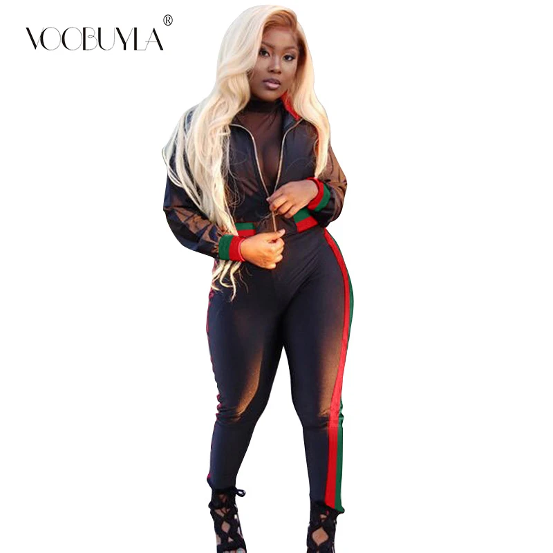 Voobuyla 2019 Spring Sport Suit Women Tracksuits Zipper Stripe Running Set Lady Jogging Suits Sweat Pants 2pcs Sportswear S-XXL
Voobuyla 2019 Spring Sport Suit Women Tracksuits Zipper Stripe Running Set Lady Jogging Suits Sweat Pants 2pcs Sportswear S-XXL
